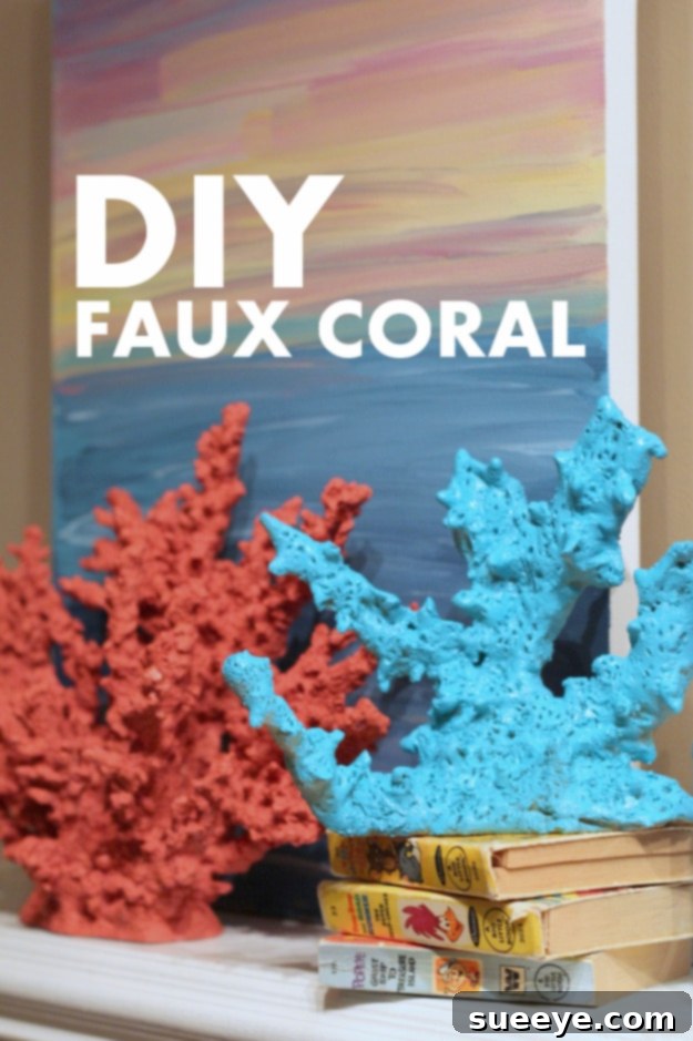 DIY Faux Coral DIY Faux Coral for coastal home decor