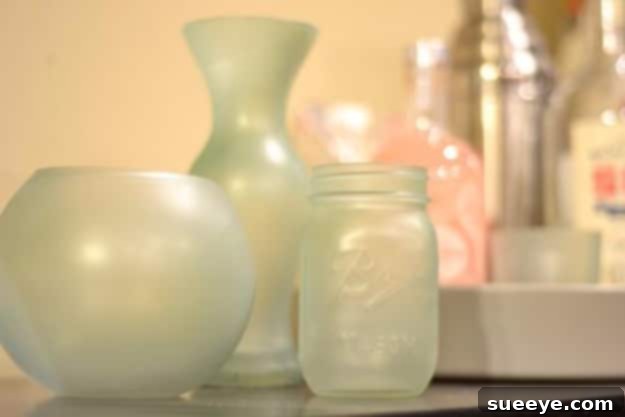 Krylon Sea Glass Vases Krylon Sea Glass Vases for coastal aesthetic