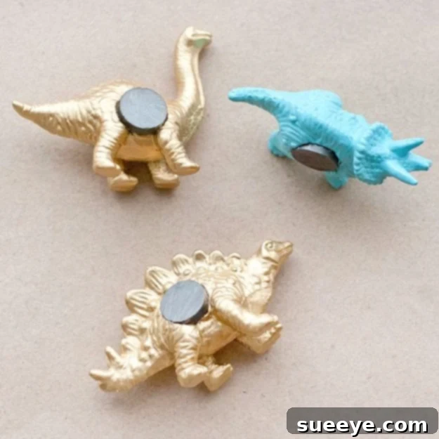 DIY Dino Magnets DIY Dino Magnets for playful fridge decor