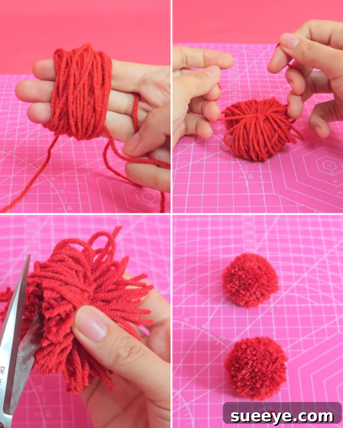 Embroider a Taste of Summer on Your Tote 3 Step-by-Step Guide to Making Fluffy Yarn Pom-Poms
