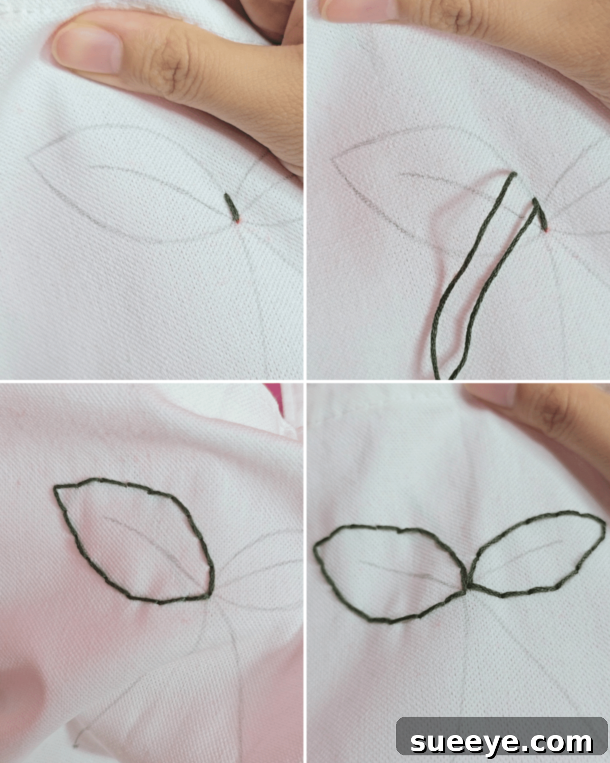 Embroider a Taste of Summer on Your Tote 4 Learn How to Outline Your Embroidery Design with Backstitch