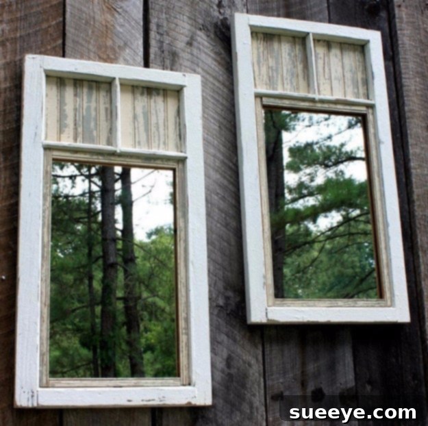 Garden Illusion Mirrors Garden design hack using exterior mirrors to create illusion of space