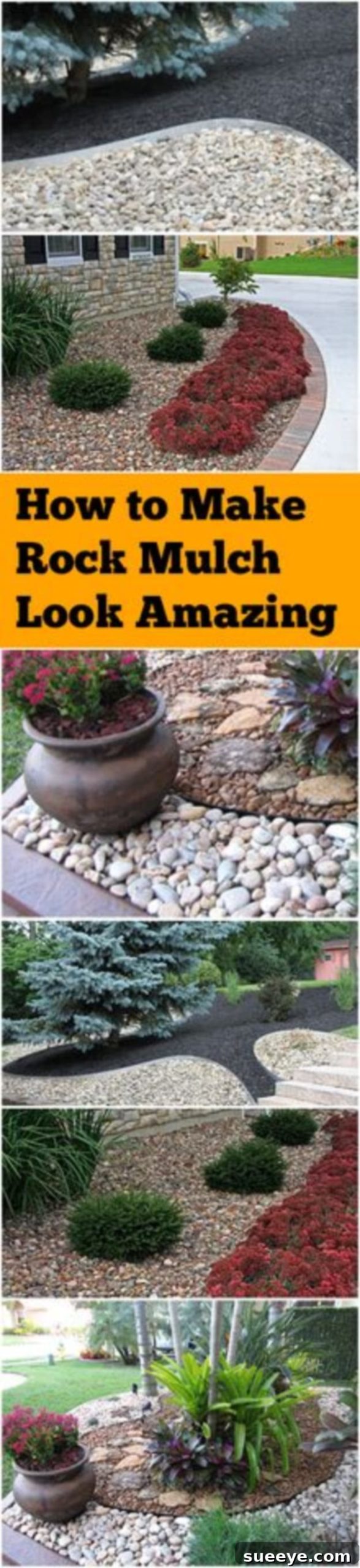 Amazing Rock Mulch Tips for making rock mulch look attractive and well-maintained in landscaping