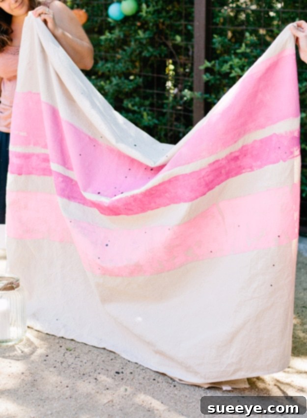Make an Ombre Pink Picnic Blanket Stylish DIY Ombre Pink Dyed Blanket for Home Decor