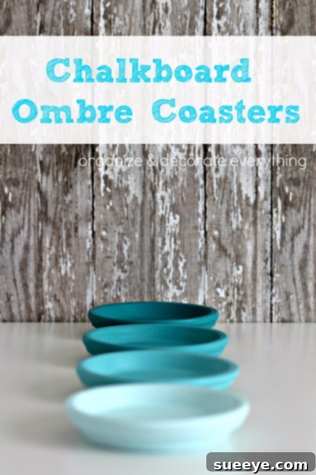 Chalkboard Ombre Coasters Chalkboard Ombre Coasters