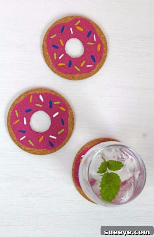 DIY Donut Coasters DIY Donut Coasters