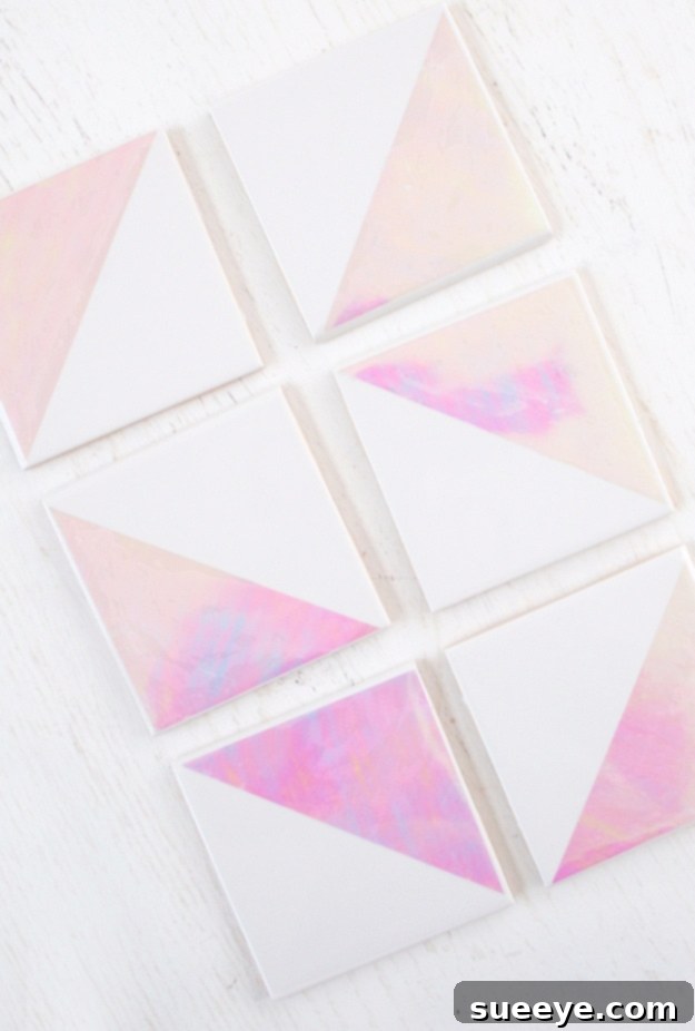 DIY Holographic Coasters DIY Holographic Coasters