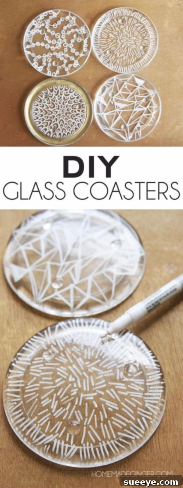 DIY Glass Coasters DIY Glass Coasters