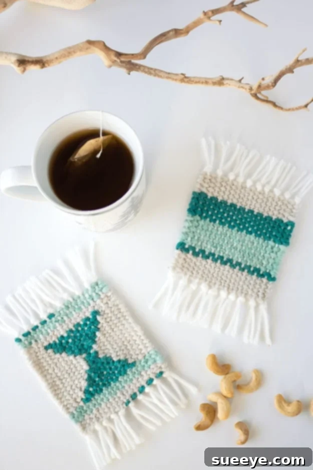 DIY Woven Coasters DIY Woven Coasters