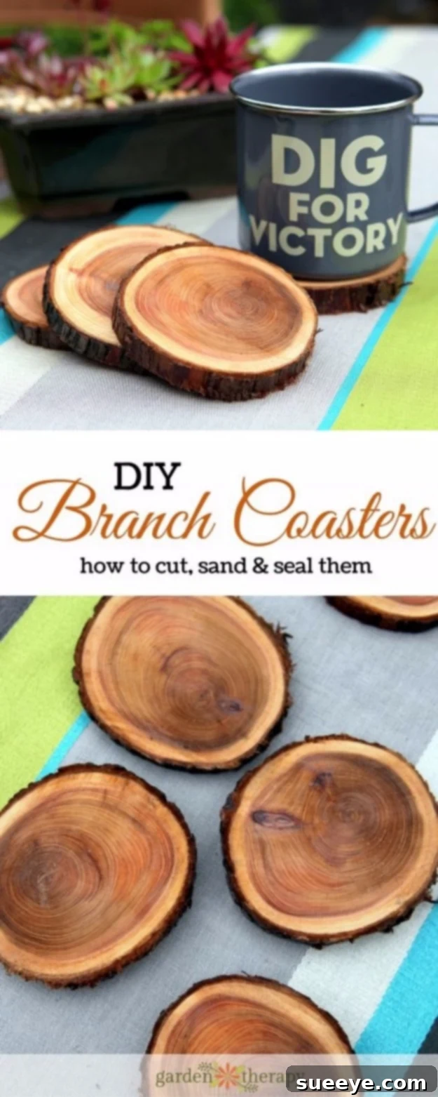 Natural Branch Coasters Natural Branch Coasters