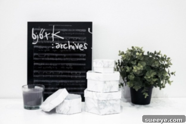 DIY Faux Marble Ideas - Faux Marble Hexagon Box - Easy Crafts and DIY Projects With Faux Marbling Tutorials - Paint and Decorate Home Decor, Creative DIY Gifts and Office Accessories Faux Marble Hexagon Box - Stylish Storage Solutions and Modern Home Decor Crafts