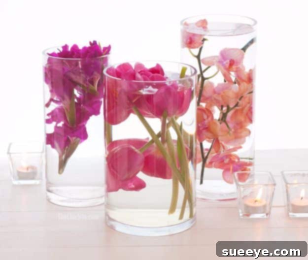 DIY Wedding Centerpieces - Submerged Flower Centerpiece - Do It Yourself Ideas for Brides and Best Centerpiece Ideas for Weddings - Step by Step Tutorials for Making Mason Jars, Rustic Crafts, Flowers, Modern Decor, Vintage and Cheap Ideas for Couples on A Budget Outdoor and Indoor Weddings #diyweddings #weddingcenterpieces #weddingdecorideas DIY Wedding Centerpieces - Submerged Flower Centerpiece - Do It Yourself Ideas for Brides and Best Centerpiece Ideas for Weddings - Step by Step Tutorials for Making Mason Jars, Rustic Crafts, Flowers, Modern Decor, Vintage and Cheap Ideas for Couples on A Budget Outdoor and Indoor Weddings #diyweddings #weddingcenterpieces #weddingdecorideas