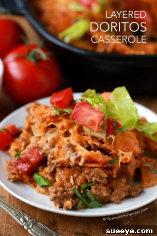 Layered Doritos Casserole Delicious Layered Doritos Casserole