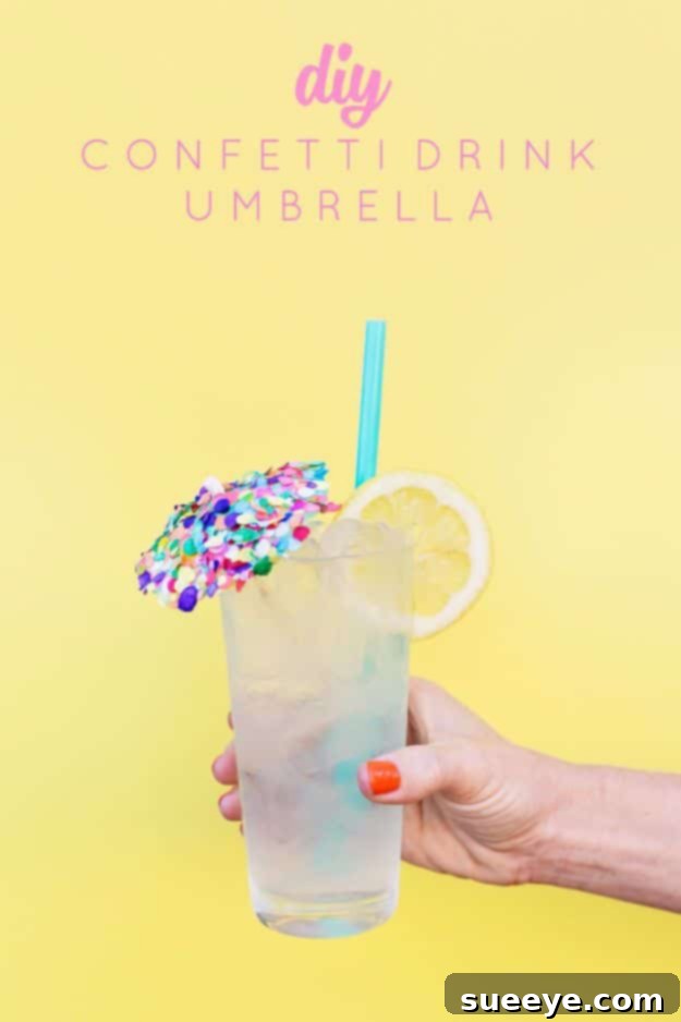 DIY Backyard Party Decor - DIY Confetti Drink Umbrella - Cool Ideas for Decorations for Parties - Easy and Cheap Crafts for Summer Barbecues and Family Get Togethers, Swimming and Pool Party Fun - Step by Step Tutorials For Banners, Table Decor, Serving Ideas and Mason Jar Crafts r DIY Backyard Party Decor - DIY Confetti Drink Umbrella - Cool Ideas for Decorations for Parties - Easy and Cheap Crafts for Summer Barbecues and Family Get Togethers, Swimming and Pool Party Fun - Step by Step Tutorials For Banners, Table Decor, Serving Ideas and Mason Jar Crafts r