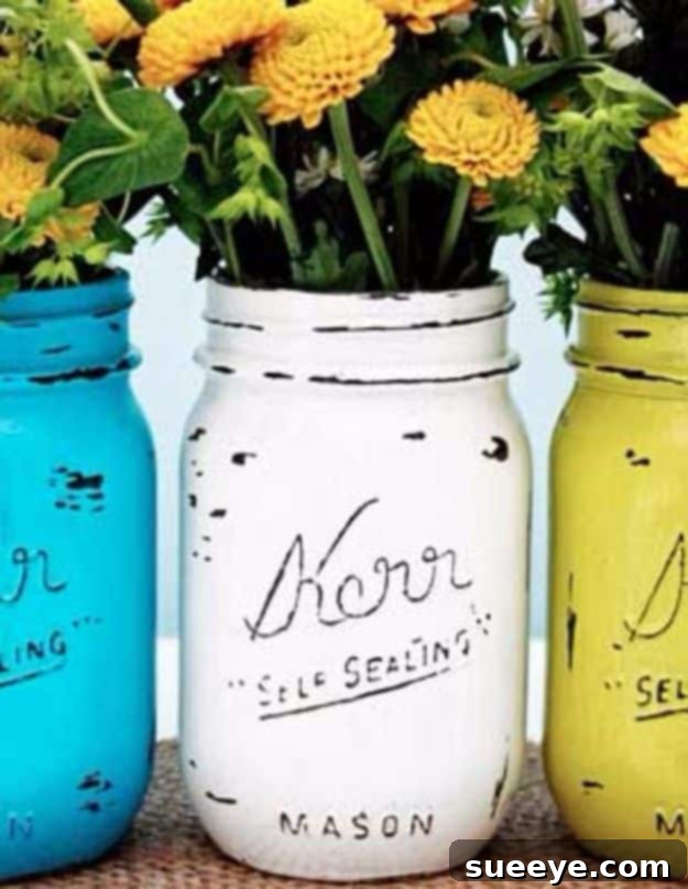 DIY Backyard Party Decor - Vintage Inspired Painted Mason Jars - Cool Ideas for Decorations for Parties - Easy and Cheap Crafts for Summer Barbecues and Family Get Togethers, Swimming and Pool Party Fun - Step by Step Tutorials For Banners, Table Decor, Serving Ideas and Mason Jar Crafts r DIY Backyard Party Decor - Vintage Inspired Painted Mason Jars - Cool Ideas for Decorations for Parties - Easy and Cheap Crafts for Summer Barbecues and Family Get Togethers, Swimming and Pool Party Fun - Step by Step Tutorials For Banners, Table Decor, Serving Ideas and Mason Jar Crafts r