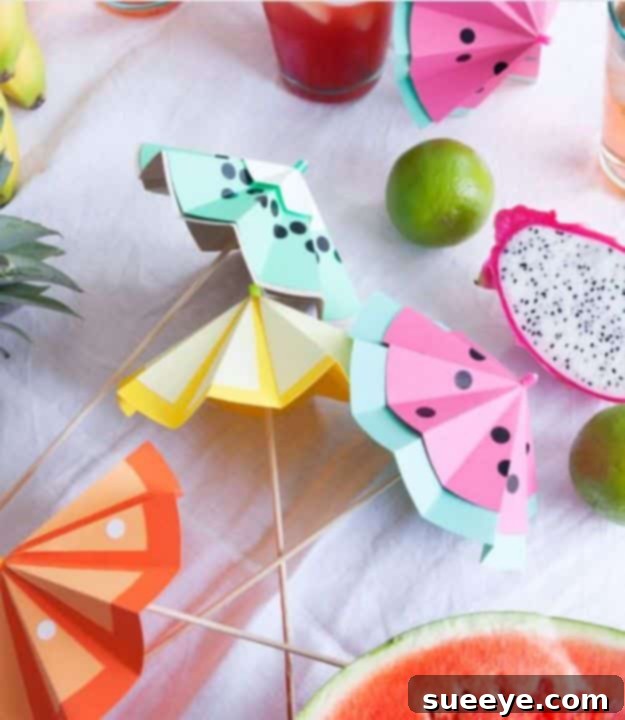 DIY Backyard Party Decor - Tutti Frutti Cocktail Umbrella - Cool Ideas for Decorations for Parties - Easy and Cheap Crafts for Summer Barbecues and Family Get Togethers, Swimming and Pool Party Fun - Step by Step Tutorials For Banners, Table Decor, Serving Ideas and Mason Jar Crafts r DIY Backyard Party Decor - Tutti Frutti Cocktail Umbrella - Cool Ideas for Decorations for Parties - Easy and Cheap Crafts for Summer Barbecues and Family Get Togethers, Swimming and Pool Party Fun - Step by Step Tutorials For Banners, Table Decor, Serving Ideas and Mason Jar Crafts r
