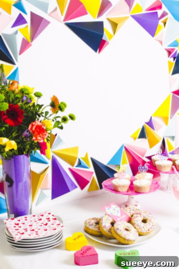 DIY Backyard Party Decor - Giant Geometric Heart Backdrop - Cool Ideas for Decorations for Parties - Easy and Cheap Crafts for Summer Barbecues and Family Get Togethers, Swimming and Pool Party Fun - Step by Step Tutorials For Banners, Table Decor, Serving Ideas and Mason Jar Crafts r DIY Backyard Party Decor - Giant Geometric Heart Backdrop - Cool Ideas for Decorations for Parties - Easy and Cheap Crafts for Summer Barbecues and Family Get Togethers, Swimming and Pool Party Fun - Step by Step Tutorials For Banners, Table Decor, Serving Ideas and Mason Jar Crafts r