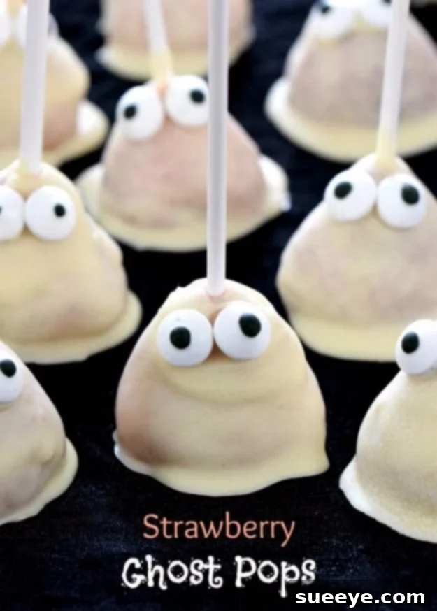 Easy Halloween Strawberry Ghost Pops Recipe Healthy Halloween Strawberry Ghost Pops