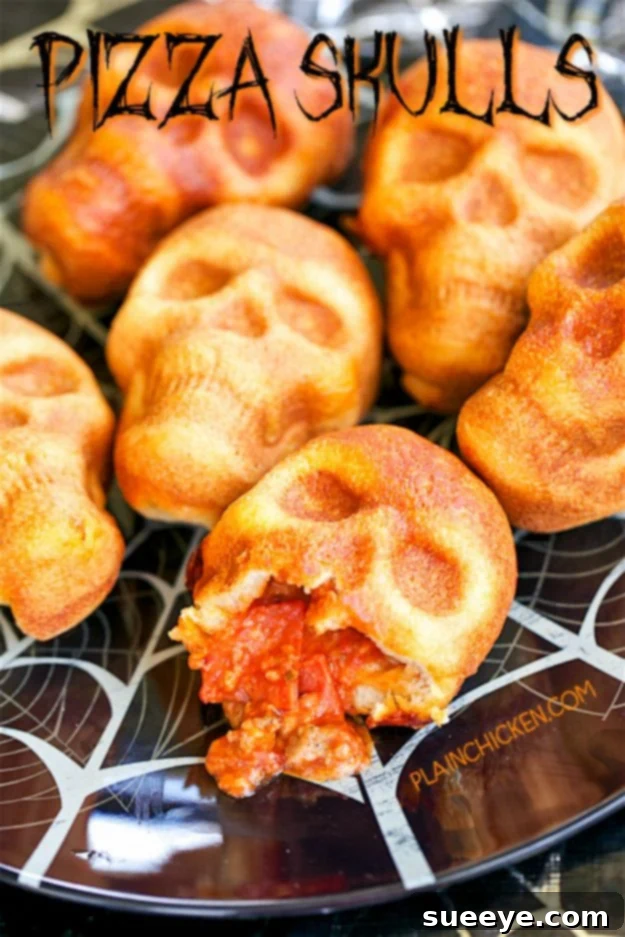 Delicious Halloween Pizza Skulls Recipe Spooky Pizza Skulls for Halloween Parties