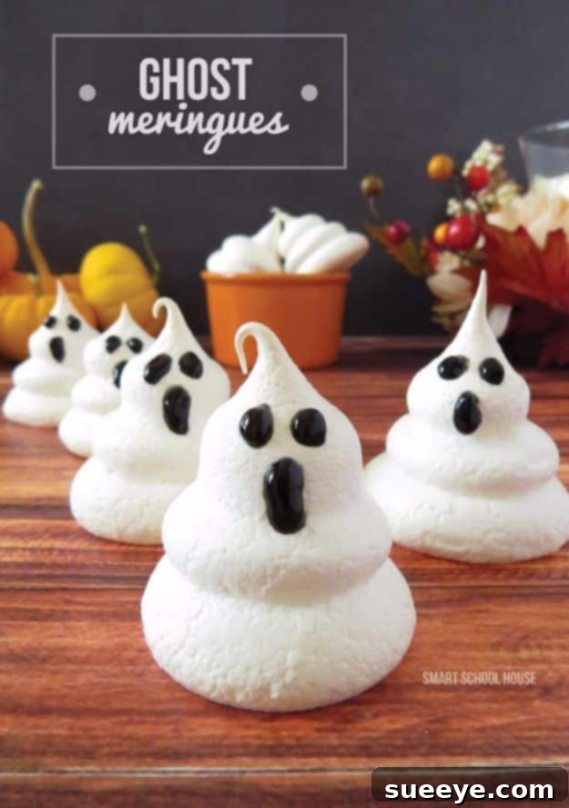 Easy Meringue Ghosts for Spooky Treats Cute Halloween Ghost Meringues for Parties