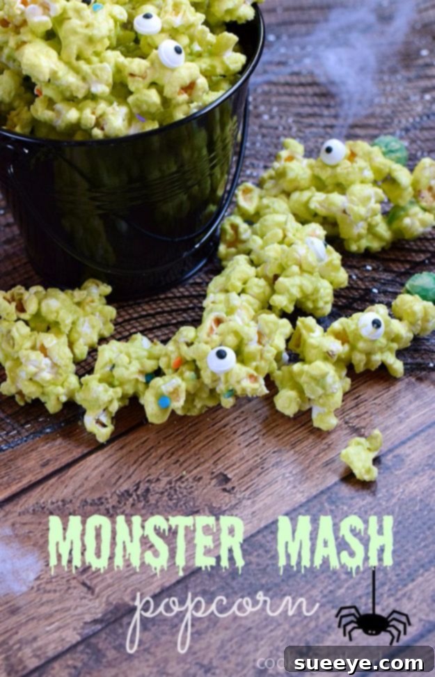 Easy Halloween Monster Mash Popcorn Recipe Colorful Monster Mash Popcorn Mix for Halloween