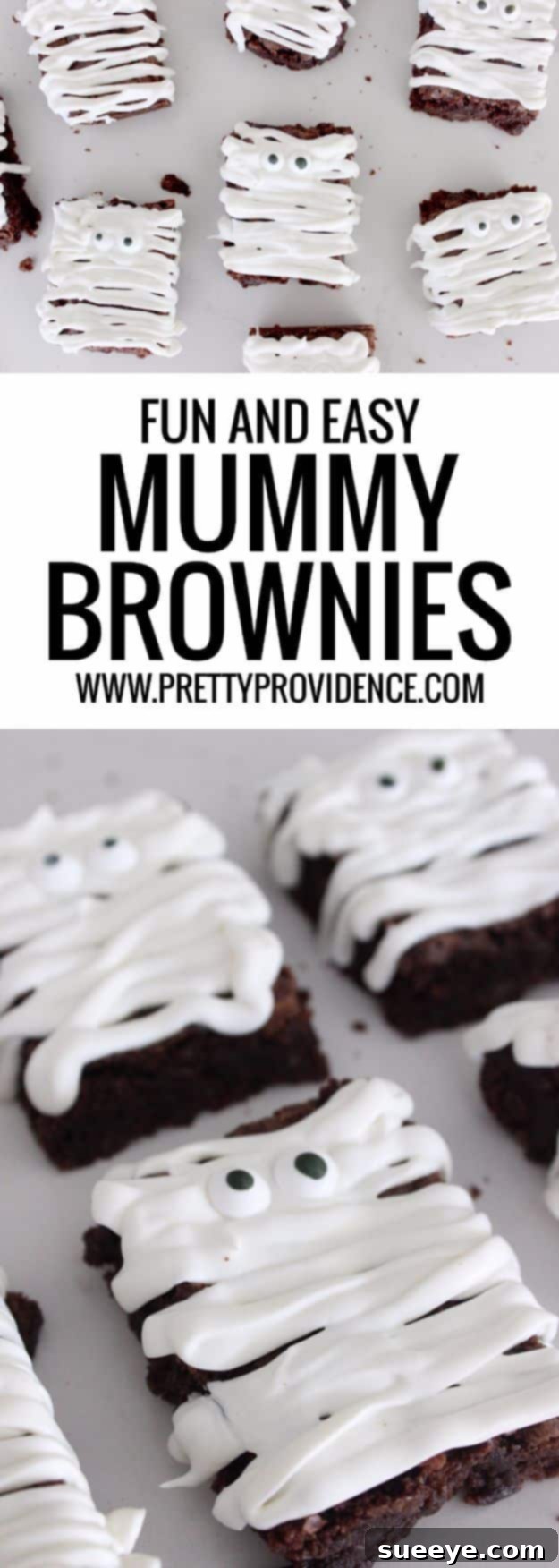 Quick Halloween Mummy Brownies Recipe Simple & Cute Easy Mummy Brownies for Halloween