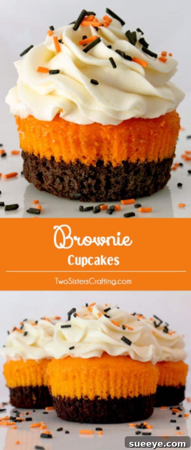 Spooky Halloween Brownie Cupcakes Recipe Festive Halloween Brownie Cupcakes with Decorations