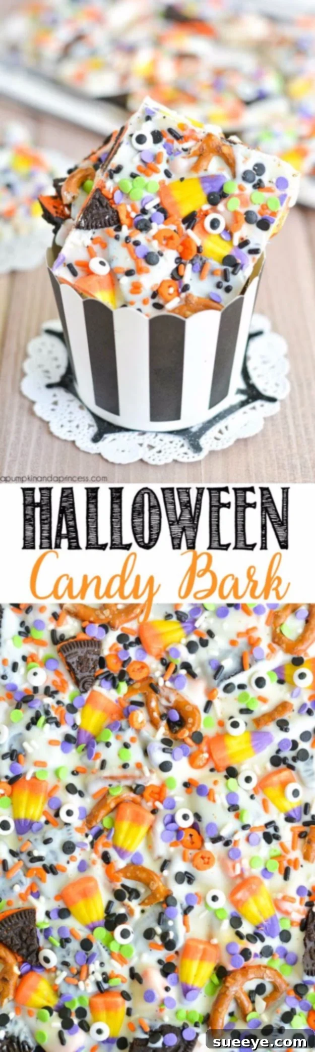 Simple Halloween Oreo Candy Bark Recipe Festive Halloween Candy Bark with Oreos and Sprinkles