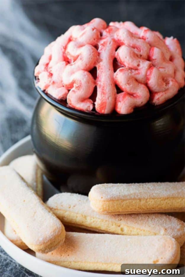 Halloween Creepy Brain Dip Recipe Gross-Out Creepy Brain Dip for Halloween Parties