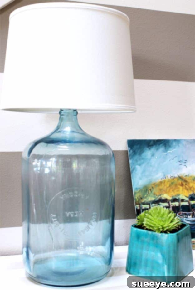 Handmade Glass Bottle Lamp DIY Bottle Lamp - chic lighting from recycled glass