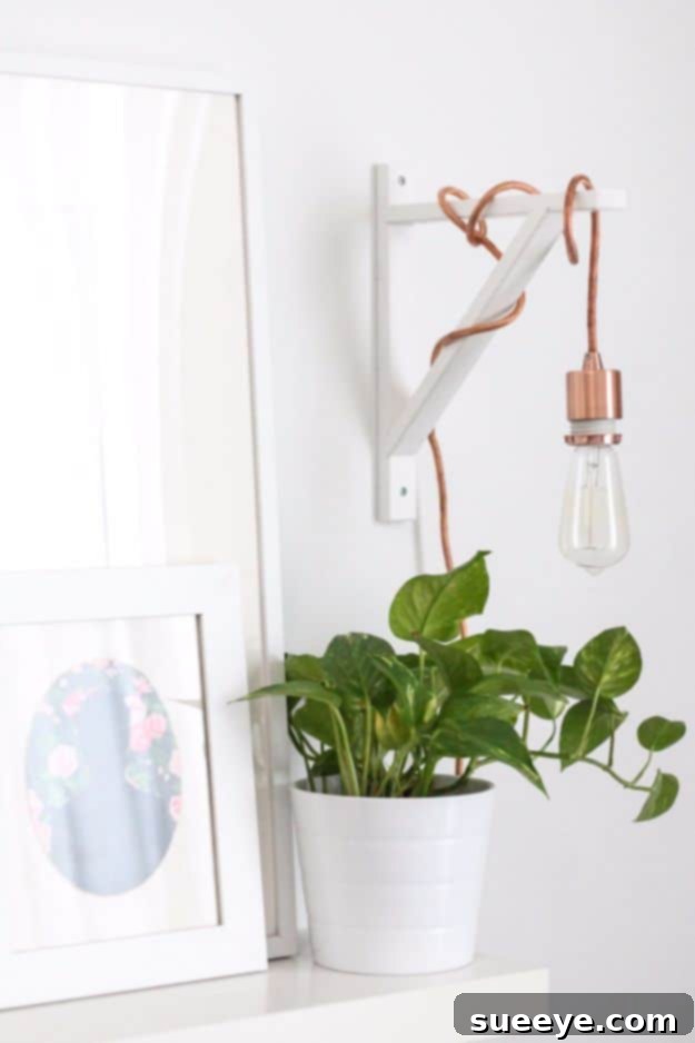 Elegant Metallic Sconce DIY Metallic Pendant Sconce - glamorous wall lighting decor