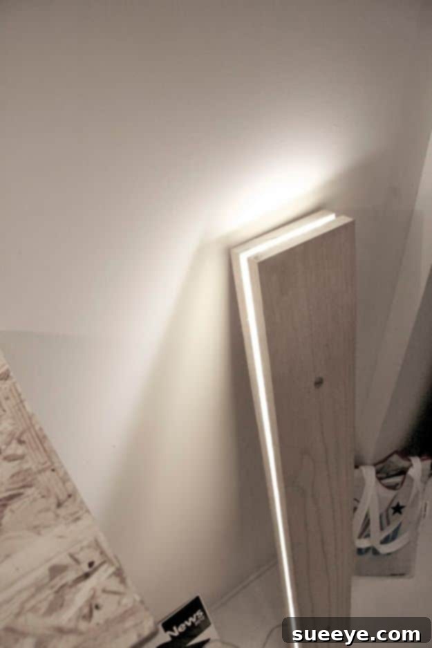 Minimalist Wood Board Lamp Wood Board Lamp - minimalist modern wood lighting