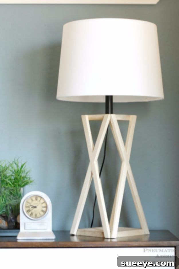 Modern Tapered-X Floor Lamp DIY Tapered-X Lamp - bold architectural floor lighting