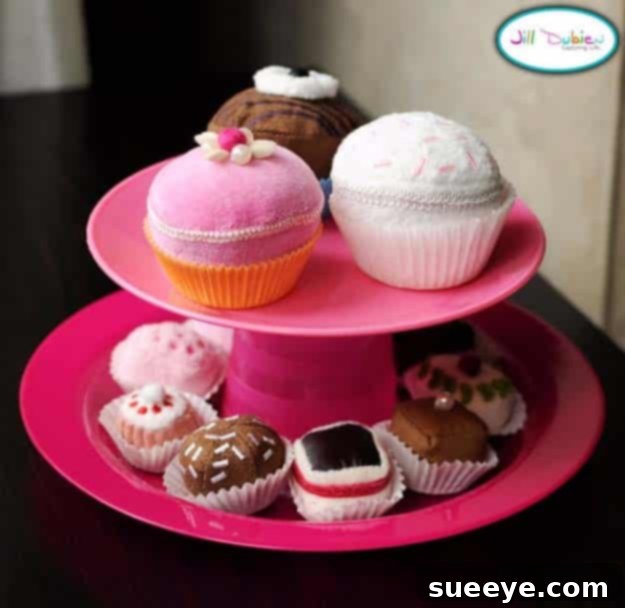 41 Creative DIY Gifts Kids Will Love This Christmas 9 Charming DIY play food dessert tray and cake stand for pretend play
