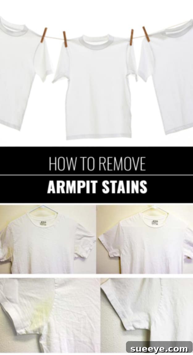 Goodbye Yellow Armpit Stains Effective method to remove yellow armpit stains from shirts