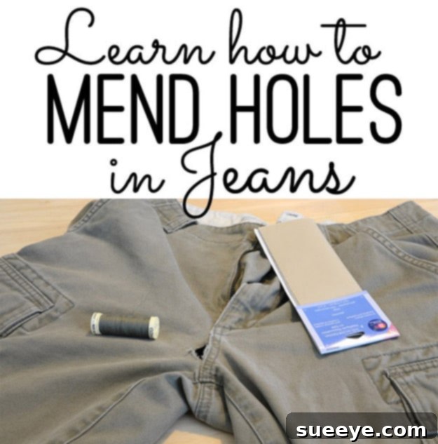 Mending Holes in Jeans Creative and effective ways to mend holes in denim jeans