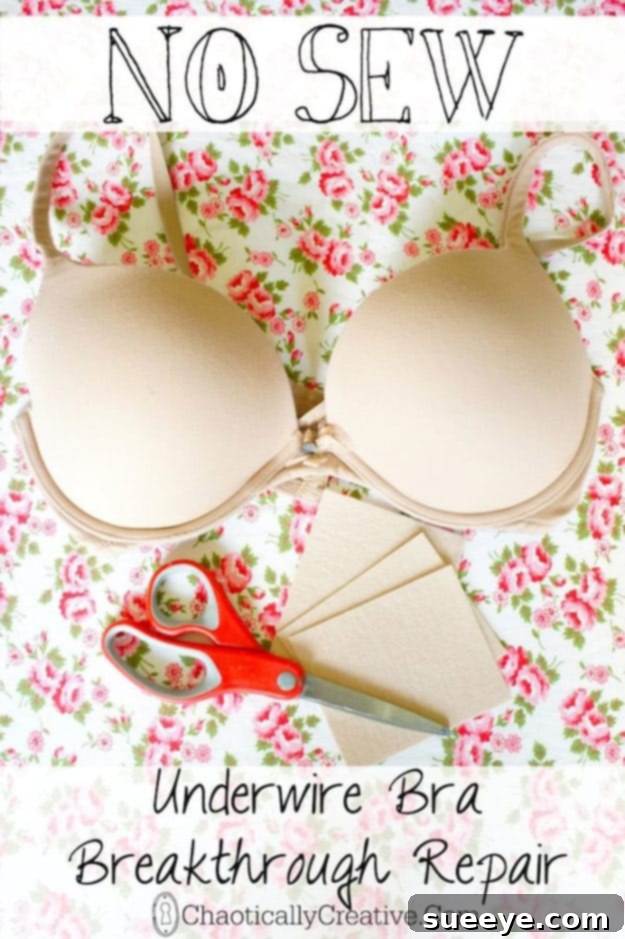 Repair An Underwire Bra DIY guide on how to repair a poking underwire in a bra