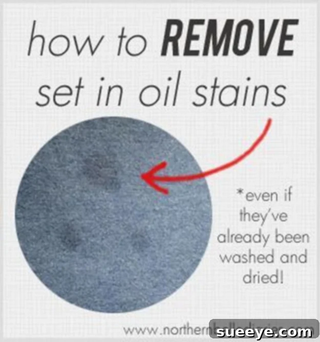 Guide to removing set-in oil and grease stains from clothing