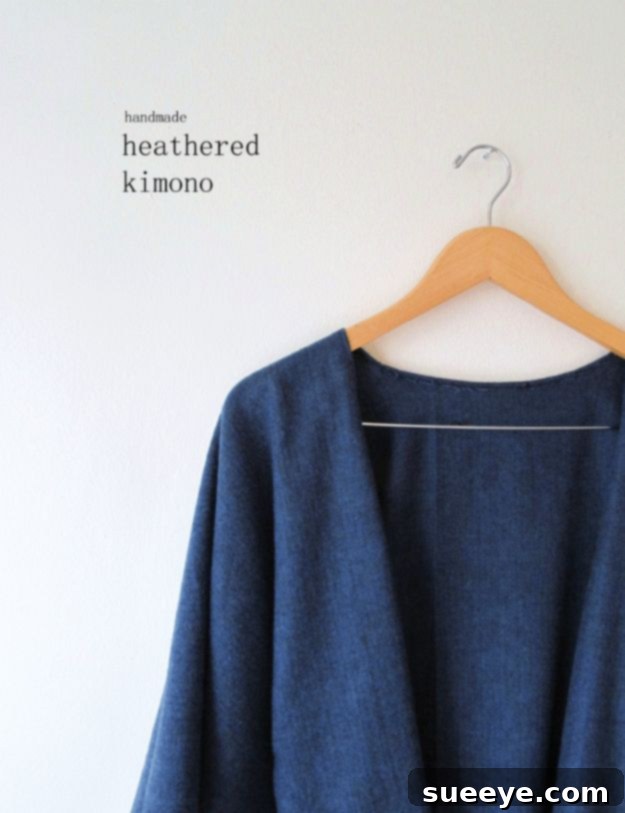 DIY Heathered Kimono: Effortless Fall Style Project Handmade Heathered Kimono DIY - Cozy Fall Layering Piece