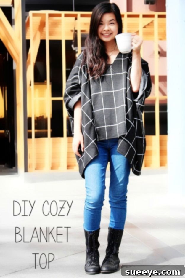 Cozy Blanket Top DIY: Effortless Comfort for Fall Ultimate DIY Cozy Blanket Top - Warm & Stylish Loungewear