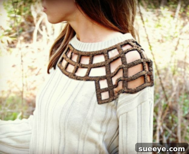 Embellished Sweater DIY: Couture Look from Upcycled Fashion Stunning DIY Embellished Sweater - High-Fashion Upcycle Tutorial