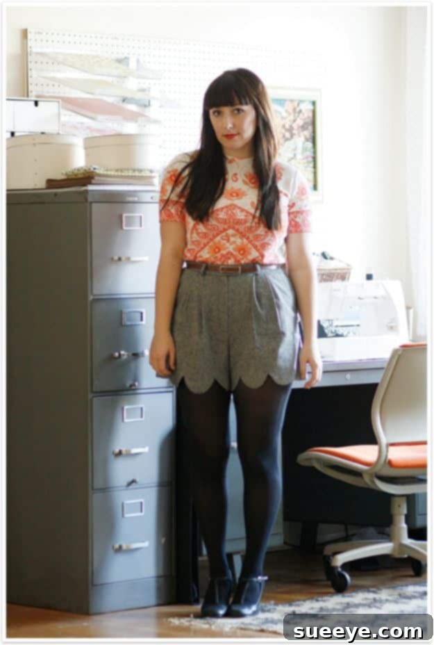 Scalloped Shorts DIY: Budget-Friendly Style Update Easy DIY Scalloped Shorts - Inexpensive Fashion Project