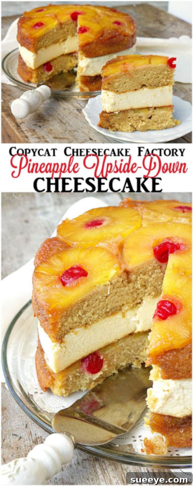 Copycat Cheesecake Factory Pineapple Upside-Down Cheesecake
