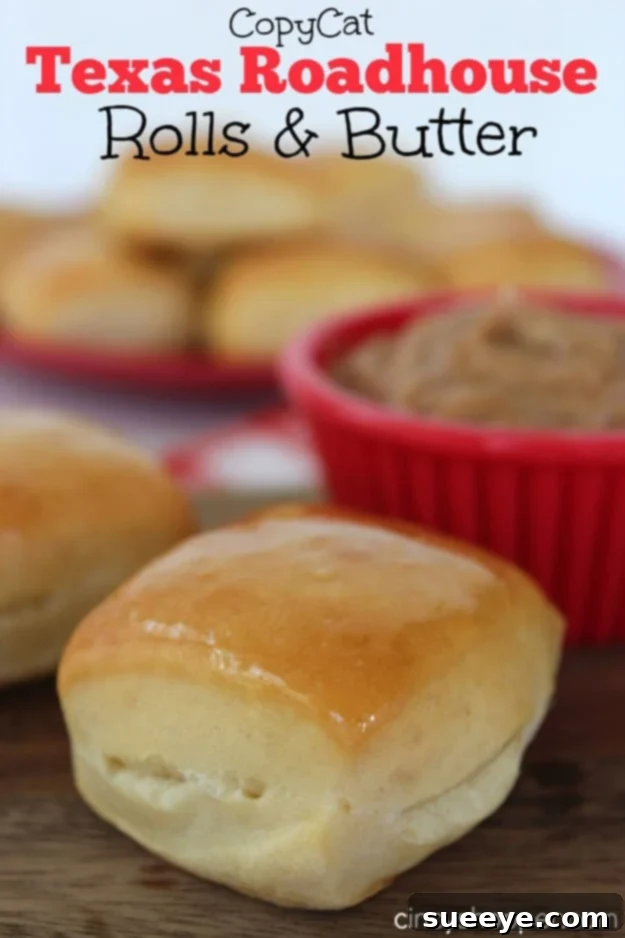 Homemade Texas Roadhouse Rolls with Cinnamon Honey Butter