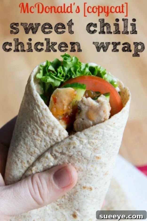 Copycat McDonald's Sweet Chili Chicken Wrap