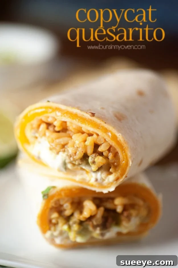 Homemade Taco Bell Quesarito