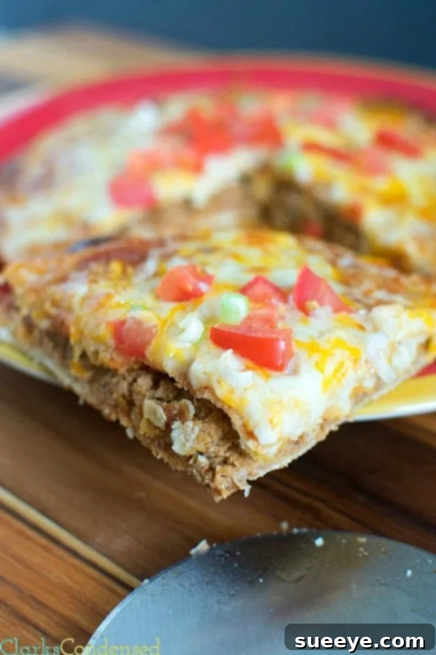 Homemade Taco Bell Mexican Pizza