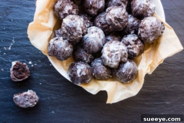 Homemade Dunkin Donuts Chocolate Munchkins