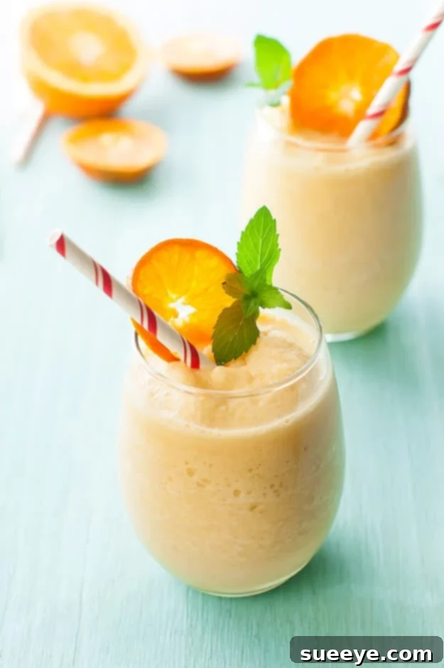 Homemade Orange Julius, creamy and refreshing