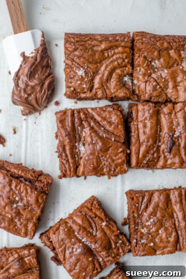 Brownie Recipes | Sea Salt Nutella Brownies - Easy and Healthy Recipe Ideas for Brownies - Chocolate, Blondies, Gluten Free and Caramel Brownie Recipes | Sea Salt Nutella Brownies - Easy and Healthy Recipe Ideas for Brownies - Chocolate, Blondies, Gluten Free and Caramel
